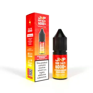 Strawberry Banana Nic Salt E liquid by JNP Bar Salts 6000 10ml 